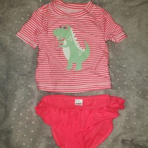 Baby Girl Swimsuit and Hat